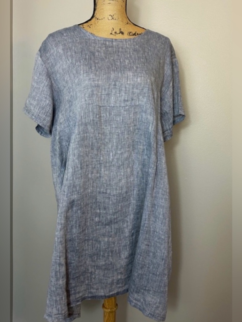bryn Walker Blue Linen dress